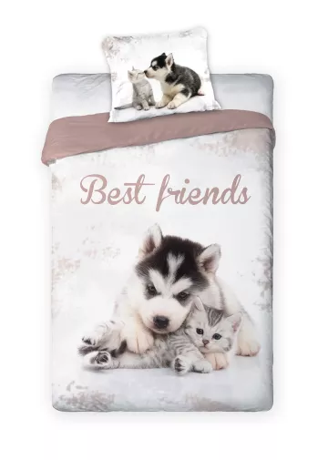 Lenjerie de pat Pisică și câinișor