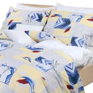 Lenjerie de pat din flanel deluxe 140x200 + 70x90 - Albastru