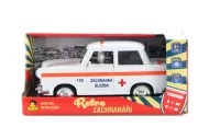 Jucărie retro Trabant 601, ambulanță - pe inerție, 18 cm