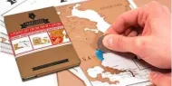 Jurnal de călătorie cu hărți ștergătoare