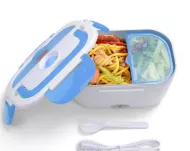Cutie de încălzire pentru prânz YS-001 cu sursă de alimentare pentru brichetă - albastru