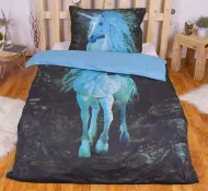 Lenjerie de pat - Verde unicorn