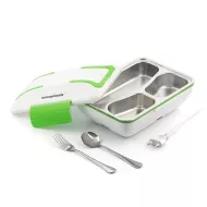 Cutie de prânz electrică - 50 W - alb-verde - InnovaGoods