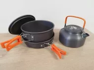 Set pentru gătit portabil de camping pliabil din trei piese DS-308 - Nakida