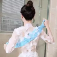 Perie de spălarea spatelui din silicon - albastru