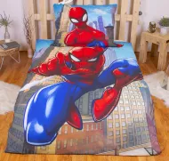 Lenjerie de pat Spiderman - albastru