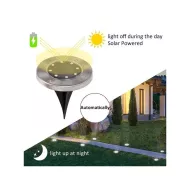 Lumini solare cu LED pentru grădină - 8 LED - 4 buc