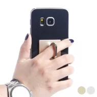 Suport de telefoane mobile adeziv cu funcție dublă - argint