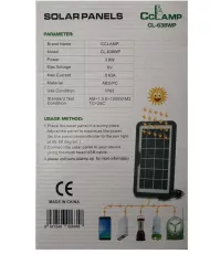 Panou solar monocristalin CL-638WP - 3,8 W - 6 V - CCLamp