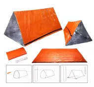 Cort termic de urgență - sac de dormit de urgență - portocaliu