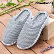 Papuci de casă cu gel InnovaGoods Comfort Bamboo, mărimea 37-39