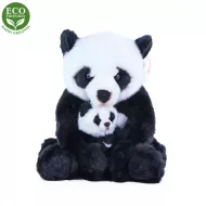 Urs panda plușat cu pui, 27 cm 