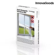 Plasă de țânțari - adezivă - pentru fereastră - neagră - InnovaGoods