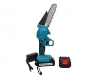 Mini fierăstrău portabil cu acumulator NAKIDA HT-5719 + 2x baterie de 21 V + bară de 100 mm + 150 mm
