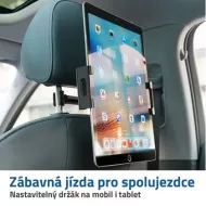 Suport telefon mobil/tabletă pe spătarul scaunului