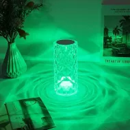 Lampă tactilă LED din cristal  cu 16 culori