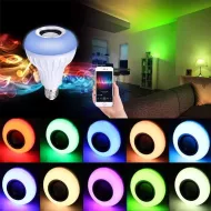 Bec color LED RGB cu difuzor Bluetooth