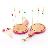 Set de bambus pentru aperitive planșete mini TakeTokio (16 Piese)