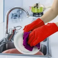 Mănuși din silicon pentru bucătărie