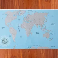 Harta lumii răzubilă - 88 x 52 cm