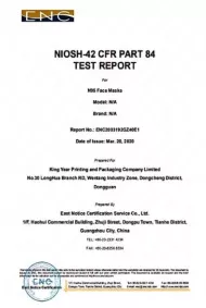 Mască de gaze NIOSH FFP2 - 1 buc