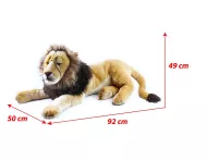 Leu plușat culcat 92 cm 