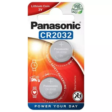 Baterie buton litiu - 2x CR2032 - Panasonic