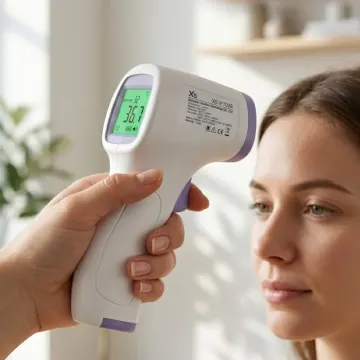 Termometru pentru corp cu infraroșu fără contact cu afișaj LCD DHH-A01