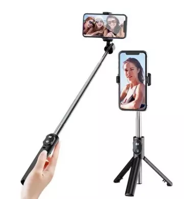 Selfie stick telescopic fără fir cu trepied P2 - 2 în 1