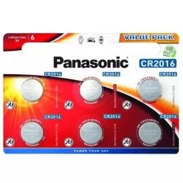 Baterie buton litiu - 6x CR2016 - Panasonic