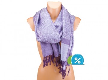 Eșarfă cu ornamente - violet Eșarfă cu ornamente - violet