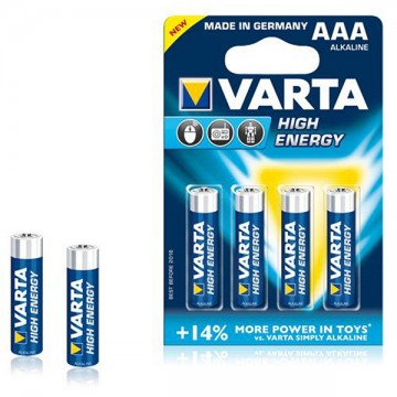 Varta LR03 1,5V High Energy, 4x baterie alcalină Varta LR03 1,5V High Energy, 4x baterie alcalină