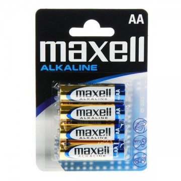 Baterii alcaline Maxell PK4 - 1.5V - 4x AA baterii Baterii alcaline Maxell PK4 - 1.5V - 4x AA baterii
