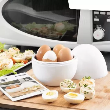Fierbător de ouă pentru cuptorul cu microunde cu carte de rețete - InnovaGoods