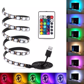 Bandă LED RGB în spatele televizorului - 2 m