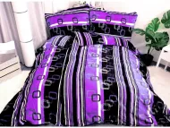 Lenjerie de pat din microflanel VELVET violet, 140x200/90x70 cm