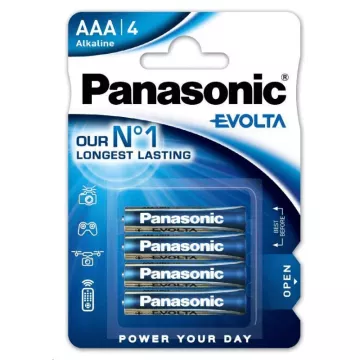 Baterii alcaline microcreion Evolta AAA - 4 buc - Panasonic