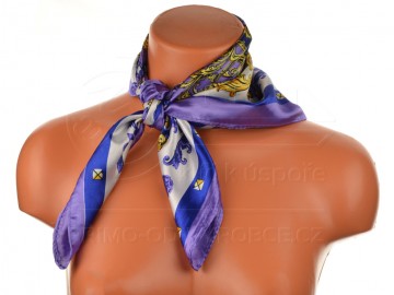 Eșarfă mică cu tiv regal - violet Eșarfă mică cu tiv regal - violet