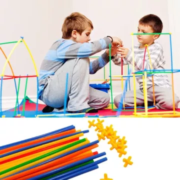 Trusă de modelare creativă pentru copii - bastoane pliabile - 500 de bucăți