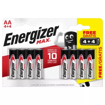 Baterii creion MAX - 8x AA - 4+4 gratuite - Energizer