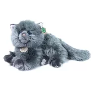 Pisică persană de pluș - culcată - gri - 30 cm - Rappa
