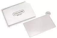 Mini oglindă de buzunar de mărimea unui card 8,5x5,3 cm - argintie