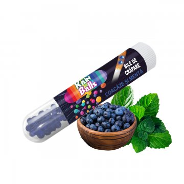 Capsule aromatizante RainBalls - Afine și mentă +- 21 buc