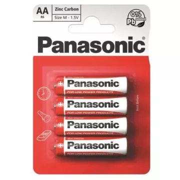 Baterii din zinc - 4x AA - Panasonic