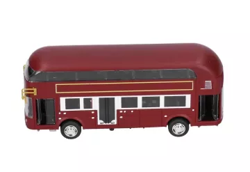Model de autobuz PullBack - roșu