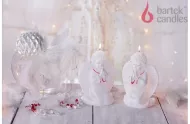Lumânare decorativă - înger de Crăciun, 240g