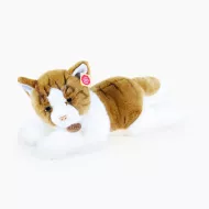 Pisică plușată culcată, 50 cm 