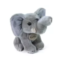 Elefant de pluș așezat - 18 cm - Rappa