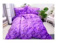 Lenjerie de pat din microflanel FENELLA violet, 140x200/90x70 cm