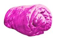 Pătură din microflanel, dimensiuni 200x220 cm - roz deschis